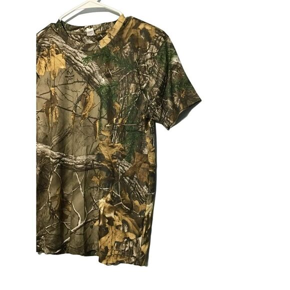 Colosseum Camo Green Brown Jungle Hunting T-Shirt Large - Picture 4 of 10